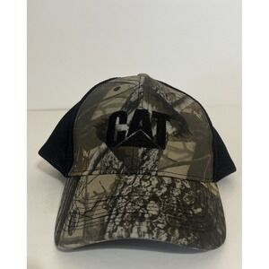 CAT DIESEL POWER Trucker Hat Cap Adjustable Woodland Camo/Black‎ Mesh Back